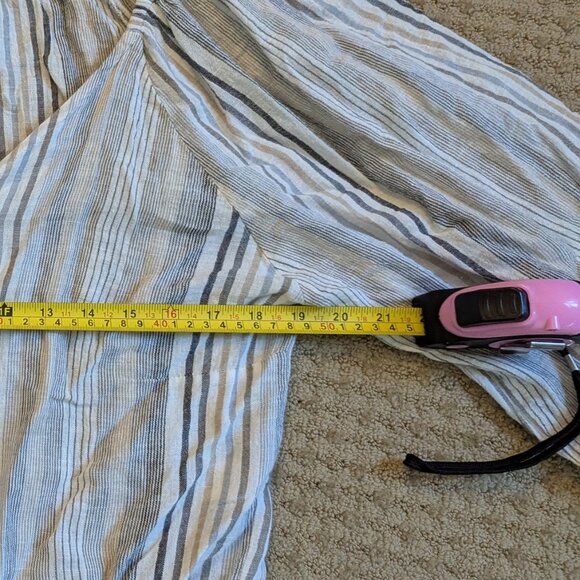 Juniper Blu linen-cotton blend top, M - Picture 2 of 3